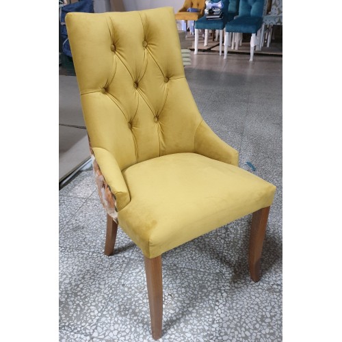 Silla Dubai Capitoné Pata Recta