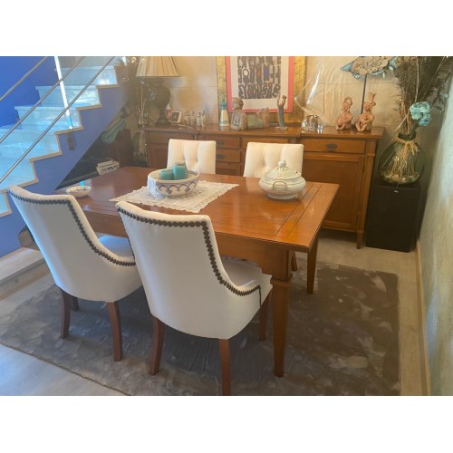 Silla Dubai Capitoné Pata Recta