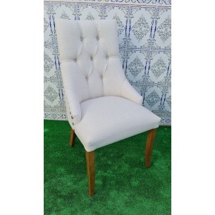 Silla Dubai Capitoné Pata Recta