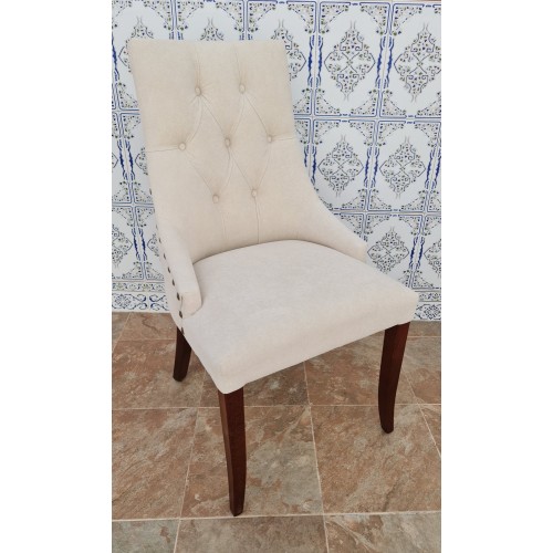 Silla Dubai Capitoné Pata Recta