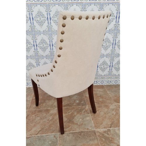 Silla Dubai Capitoné Pata Recta