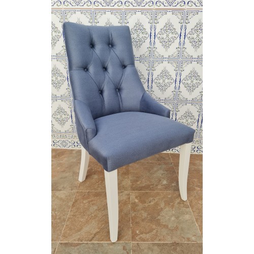 Silla Dubai Capitoné Pata Recta